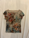 Graphic Flower print shirt
