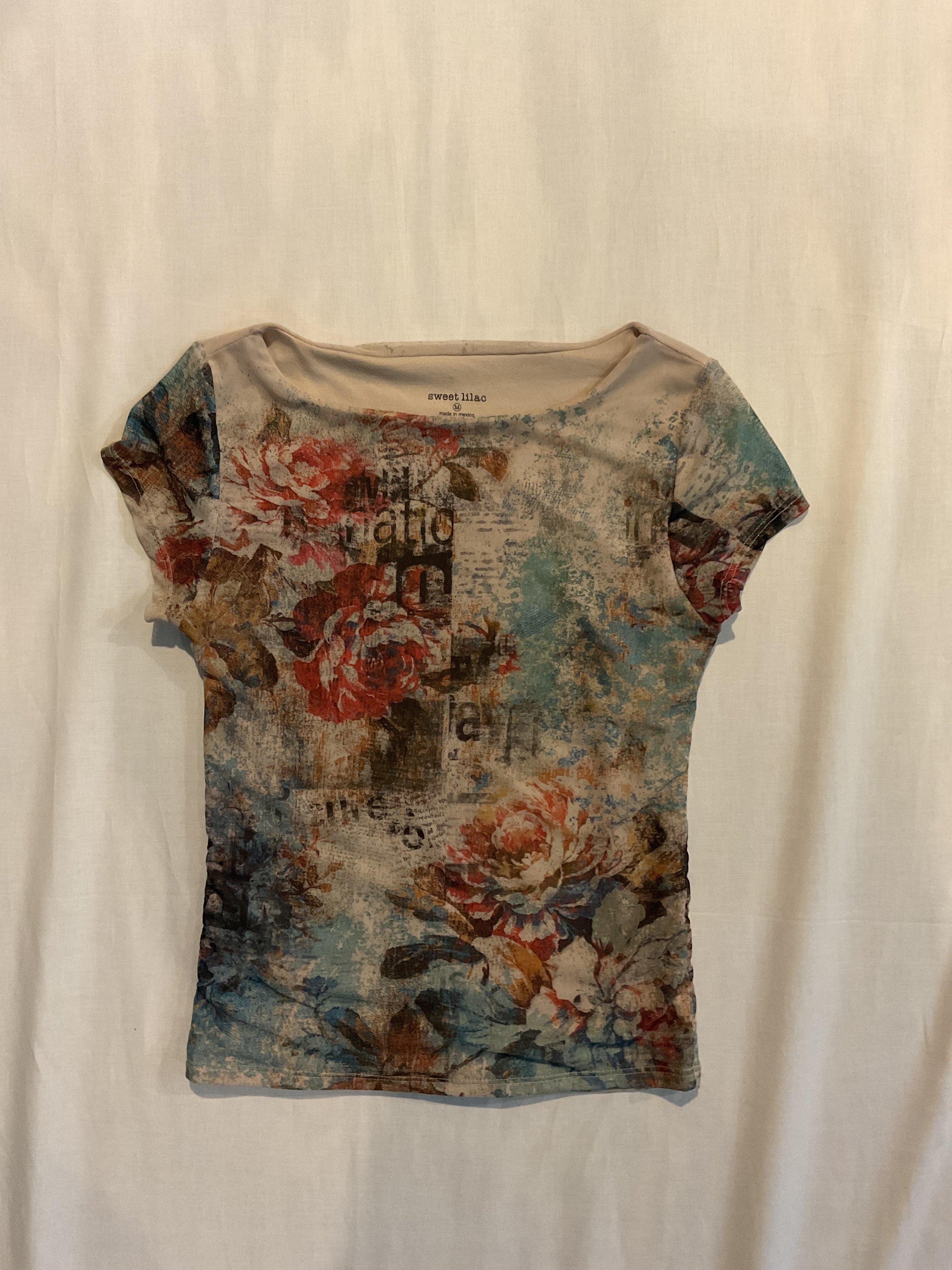Graphic Flower print shirt