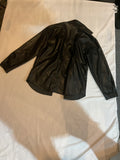 Black faux leather jacket